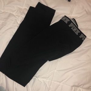 PINK black leggings for sale